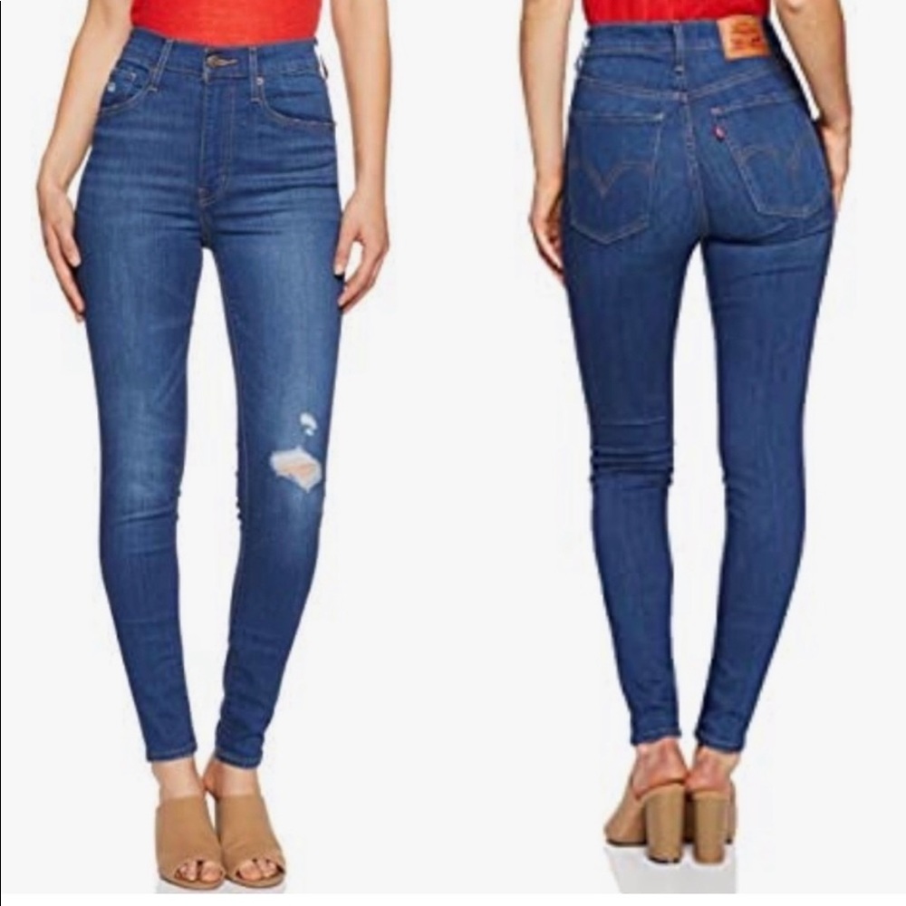 Levi’s Mile High Super Skinny Denim Jeans Size 24